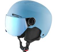Alpina Zupo Visor Q-Lite 51-55 - Casco de esquí Infantil (Talla 51-55), Color Azul