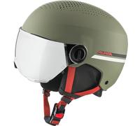 ALPINA ZUPO Visor Q-Lite Casco de esquí, Unisex, Color Verde Oliva Mate, 51-55