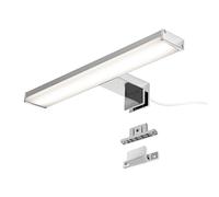 Alpinaluz Aplique LED para Espejo de Baño - Luz Blanca Neutra 4000K - IP44 - Carcasa de Aluminio y Soporte en Policarbonato Cromado - Montaje en Espejo Pared o Mueble (30cm 8W)