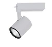 Alpinaluz Foco LED Blanco para Carril Monofásico 220V - 40W con CCT Ajustable 3000K/4000K/6000K - Proyector de Alta Potencia y Disipación de Calor - Orientable para Tiendas y Galerías