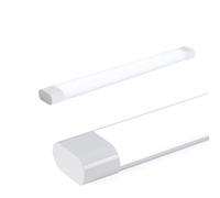 Alpinaluz Luminaria Lineal LED 18W 60cm 6000K Blanco Frío, Pantalla y Regleta Blanca, Apertura de Luz 180°, Diseño Compacto y Eficiente