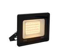 Alpinaluz Proyector LED Exterior 30W, 2850lm, IP65, Luz Cálida 3000K, Ángulo 120°, Soporte Ajustable, Carcasa de Aluminio con Driver Sellado Integrado y Chips LED CRI 80 para Jardines, Garajes y Patio