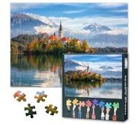 Alpine Bled Lake Puzles para adultos, 1000 unidades, rompecabezas eslovenos, juego de rompecabezas para adultos o juguetes para amigos mayores, 50 x 70 cm