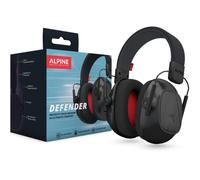 Alpine Defender - Orejeras de Protección Auditiva para Adultos - Cascos Aislantes de Ruido con Diadema Ajustable - Ideales para Concentración, Trabajo y Música - Reduce el Sonido en 26dB