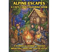Alpine Escapes: A Cozy Cabin Colouring Book: A Whimsical Journey Through Mountain Cabins And Winter Vistas (ART THERAPY COLOURING)