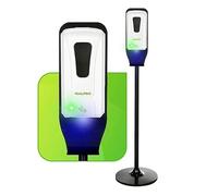 Alpine - Estación desinfectante Inteligente Manos Libres, dispensador automático de desinfectante de Manos sin Contacto con Soporte de Suelo Resistente y Bandeja de Goteo para Uso Comercial, hogar,