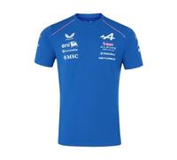 Alpine F1 Team, Producto Oficial de la Castore 2026, Kit de Equipo, Camiseta de Manga Corta, Jersey, Azul, Rosa