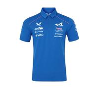 Alpine F1 Team, Producto Oficial de la Castore 2026, Kit de Equipo, Polo, Camisa, Azul, Rosa