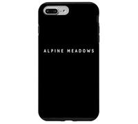 Alpine Meadows Souvenirs - Esquiadores de estación de esquí, diseño Moderno Carcasa para iPhone 7 Plus/8 Plus