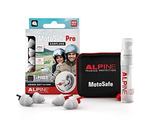 Alpine MotoSafe Pro Tapones para los Oídos - Tapones para Carreras y Rutas - Evita Daños Auditivos durante la Práctica del Motociclismo - El Tráfico sigue siendo Audible - Tapones Reutilizables