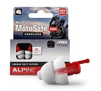 Alpine MotoSafe Race Tapones para los Oídos - Tapones para Carreras - Evita Daños Auditivos durante la Práctica del Motociclismo - El Tráfico sigue siendo Audible - Tapones Reutilizables