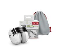 Alpine Muffy Baby - Cascos antiruido para bebés y niños pequeños hasta 36 meses - Protectores auditivos para niños y bebés - Cómodas orejeras evitan daños auditivos con banda antideslizante - Negro