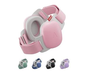 Alpine Muffy Baby Confort - Cascos Bebe Antiruido - Certificado CE & ANSI - Diadema Única Para Un Ajuste Seguro Y Cómodo - Protección Auditiva Ajustable Hasta 48 Meses - Atenuación De 24 dB, Rosa