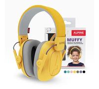 Alpine Muffy Protectores de Oído para Niños de 5 a 16 Años - Cascos Antirruido - Protección Auditiva Cómoda - Banda Ajustable - Amarillo
