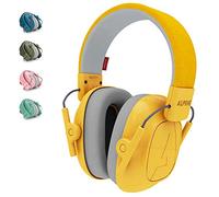 Alpine Muffy Protectores de Oído para Niños de 5 a 16 Años - Cascos Antirruido - Protección Auditiva Cómoda - Banda Ajustable - Amarillo