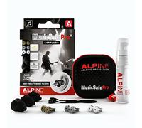 Alpine MusicSafe Pro Tapones de Alta Fidelidad para Conciertos y Reducción de Ruido - Protección Auditiva para Músicos Profesionales y DJs - 3 juegos de filtros hipoalergénicos - Negro