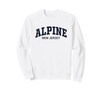 Alpine New Jersey Vintage Distressed Arch Text Sudadera