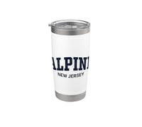 Alpine New Jersey Vintage Distressed Arch Text Vaso térmico de acero inoxidable de doble pared