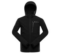 Alpine Pro - Chaqueta deportiva impermeable y cortavientos, unisex, chaqueta de entretiempo funcional para primavera, senderismo, correr, ciclismo y exteriores, Negro , S