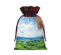 Alpine Scenery Vivid Sky Above 1 bolsa con cordón de 8.3 x 11.8 pulgadas, duradera y elegante, ideal para regalos personalizados de Halloween