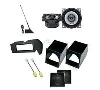 ALPINE Set 2 Arcas Fiat Panda 1 >2003 Soportes 10cm + Panel Estéreo + Antena