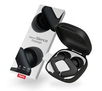 Alpine Silence Tapones de Oídos para Dormir, Viajar y Concentración - Protección Auditiva Reusable y Cómoda - Diseño con Ajuste en V y Puntas Suaves (XS/S/M/L) - Negro