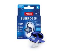Alpine SleepDeep Tapones de Oídos para Dormir - M (1 Par) - Tapones Antiruido 3D con Gel Supresor de Ruido - Filtros Suaves para Dormir de Lado - Reducen Ronquidos y Ruidos