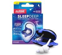 Alpine SleepDeep Tapones de Oídos para Dormir - M/L (1 Par) - Tapones Antiruido 3D con Gel Supresor de Ruido - Filtros Suaves para Dormir de Lado - Reducen Ronquidos y Ruidos