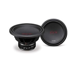 Alpine SWG-1244 - Subwoofer para Coche (Pasivo, 250 W, 28-1000 Hz, Terminal, Metal, 172 mm) Negro