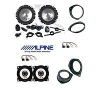 Alpine SXE-1750S SXE-1025S Set 6 Arcas Opel Astra H 05> Corsa D 06>16 + 10cm
