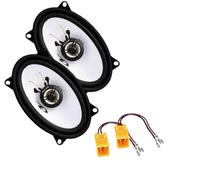 Alpine SXE-4625S - Kit de 2 altavoces traseros de 4 pulgadas X6 para Fiat Punto Cabrio 1 Serie, Fiat Doblò MK1 desde 2000 - 2010 + 2 conectores