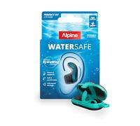 Alpine WaterSafe Tapones para Nadar, Mantienen el Agua Fuera, Dejan Pasar el Sonido, Ajuste Seguro, Suaves, Cómodos, Reutilizables, Para Nadadores, Surf, Ducha & Deportes Acuáticos, 2 Tallas, 1 Par