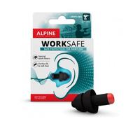 Alpine WorkSafe - Tapones para los Oídos Antiruido para el Trabajo y el Bricolaje - Atenuación del Ruido hasta 23 dB - Cordón de Seguridad incluido - Reutilizables