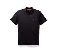 Alpinestar Capital Polo de Manga Corta, Tejido piqué con Logo en el Pecho, Hombre, Black, M