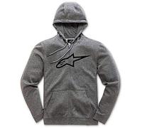 Alpinestar Women's Ageless Fleece Pull zippé Coupe Moderne Avec Logo imprimé, Mujer, Grey Heather/Black, XL