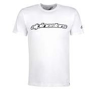 Alpinestars Camiseta de manga corta Wordmark Tee con logo moderno hombre Blanco L-XL