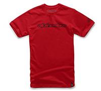 Alpinestar Wordmark tee Camiseta, Hombre, Rojo, L