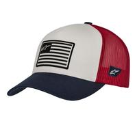 Alpinestars 1211-81013-2074-OS Gorra Flag Snapback OSFM Blanca