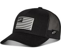 Alpinestars 1235-81960-1010-O/S Gorra Trucker Plana Bandera OSFM Negra/Negra