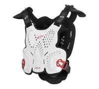 Alpinestars A-1 Protector de pecho 2016, negro-blanco, tamaño XL 2XL para Hombres