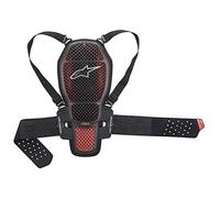 Espaldera Alpinestars Nucleon KR-1 Celli Transparente-Rojo-Negro M Negro