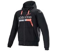 Chaqueta Alpinestars Chrome Ignition Negro y rojo fluor L