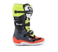 Alpinestars Tech 7S Botas juveniles de motocross, negro-blanco, tamaño 42