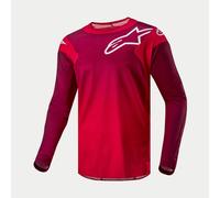 Alpinestars 2024 Camiseta Motocross Racer Hoen Gris Naranja Negra Manga MX