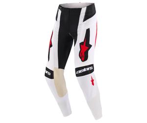 Alpinestars 2026 Techstar Knif Pantalones Motocross Off-Road Negro Blanco Rojo