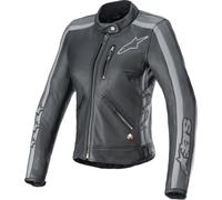 Alpinestars 3113924-1296-L Stella Dyno Cuero Mujer Chaqueta LG Negro Tar Gra