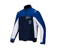 Alpinestars 3700225-7174-XL: Lite-Dura Softshell Jacket Navy/Bright Blue/White XL