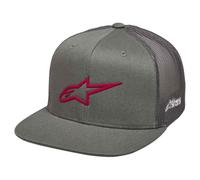 Alpinestars 3D Ageless Trucker Hat Gorra de Béisbol para Hombre Gris/Rojo Talla única