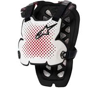 Alpinestars A-1 Pro Protector de pecho, Negro/Blanco, Talla M/L