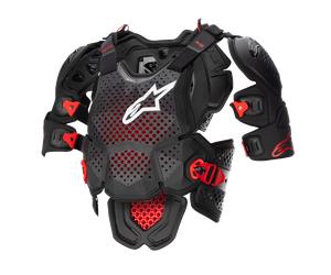 Alpinestars A-10 V2 Protector De Pecho Completo Anthracite Black Red, Talla: XS/S